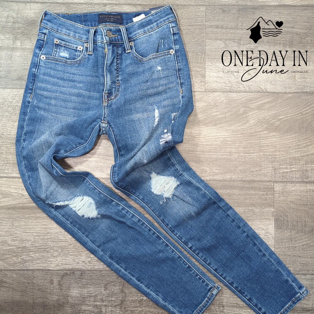 Lucky Brand Bridgette High Rise Skinny Jeans Size 0
